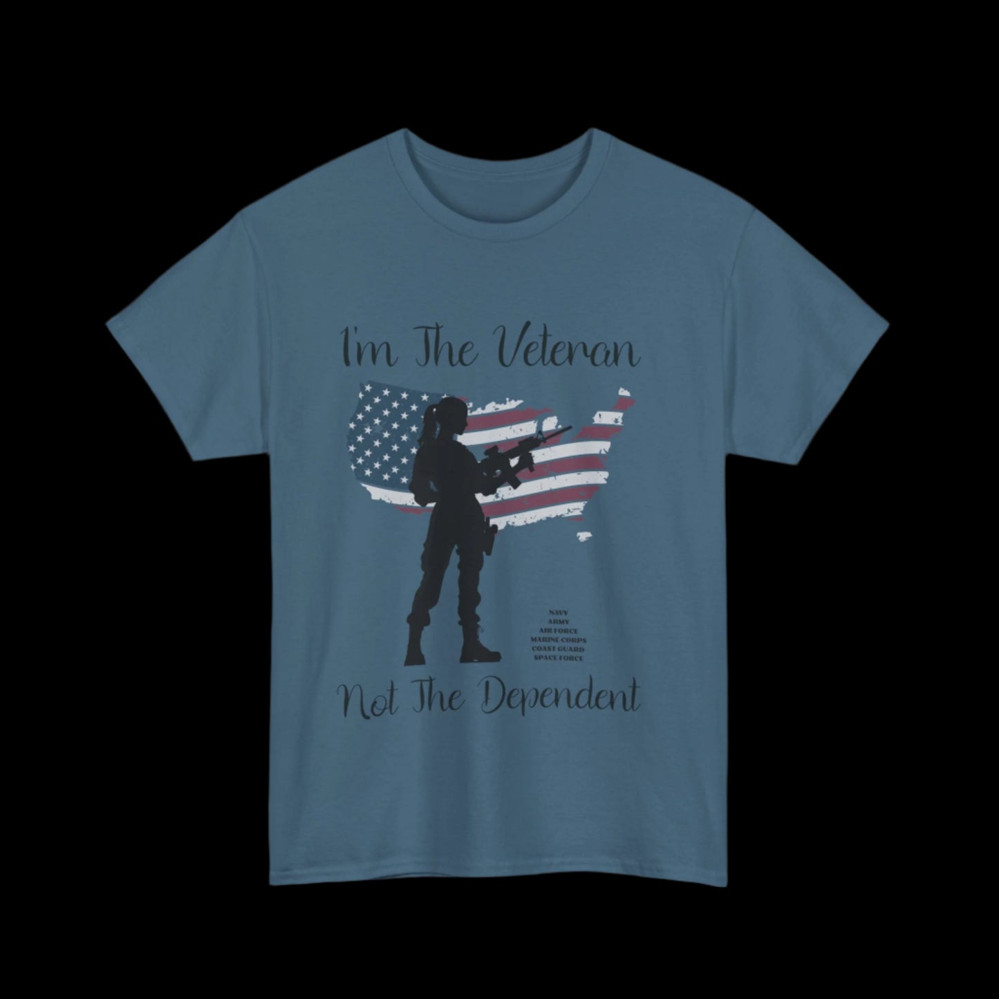 I'm The Veteran Not The Dependent Custom T-Shirt