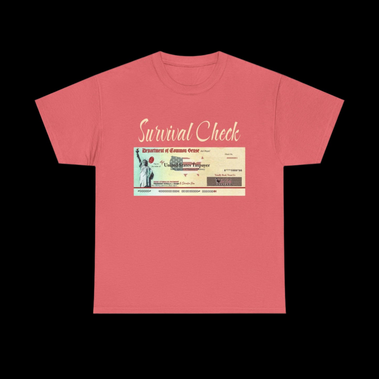 Survival Check Stimulus Check Custom T-Shirt