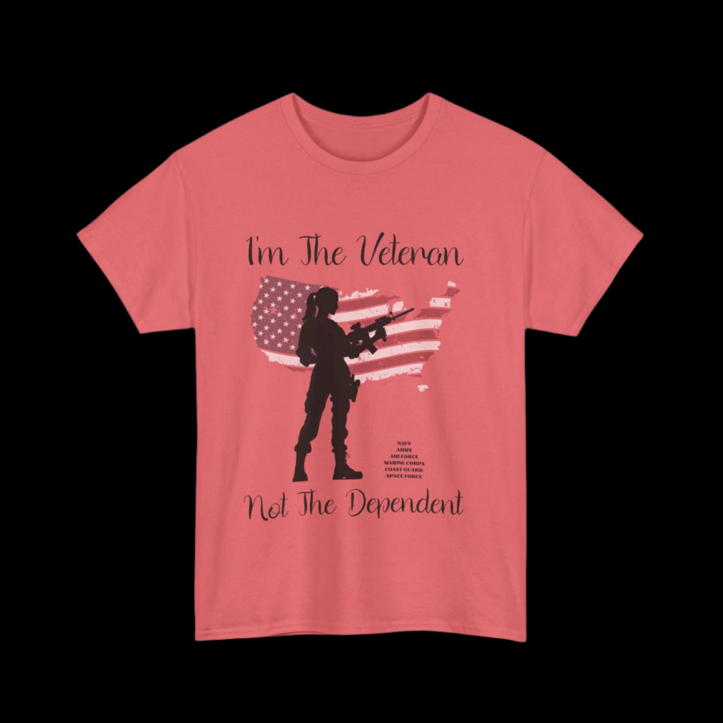 I'm The Veteran Not The Dependent Custom T-Shirt