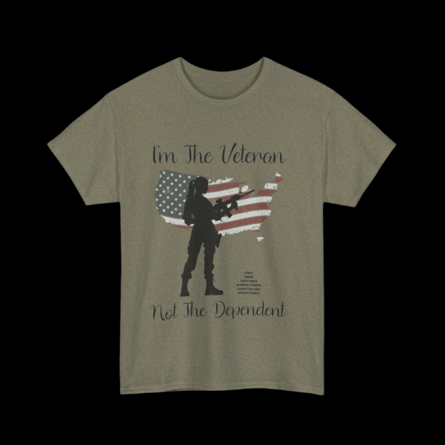 I'm The Veteran Not The Dependent Custom T-Shirt