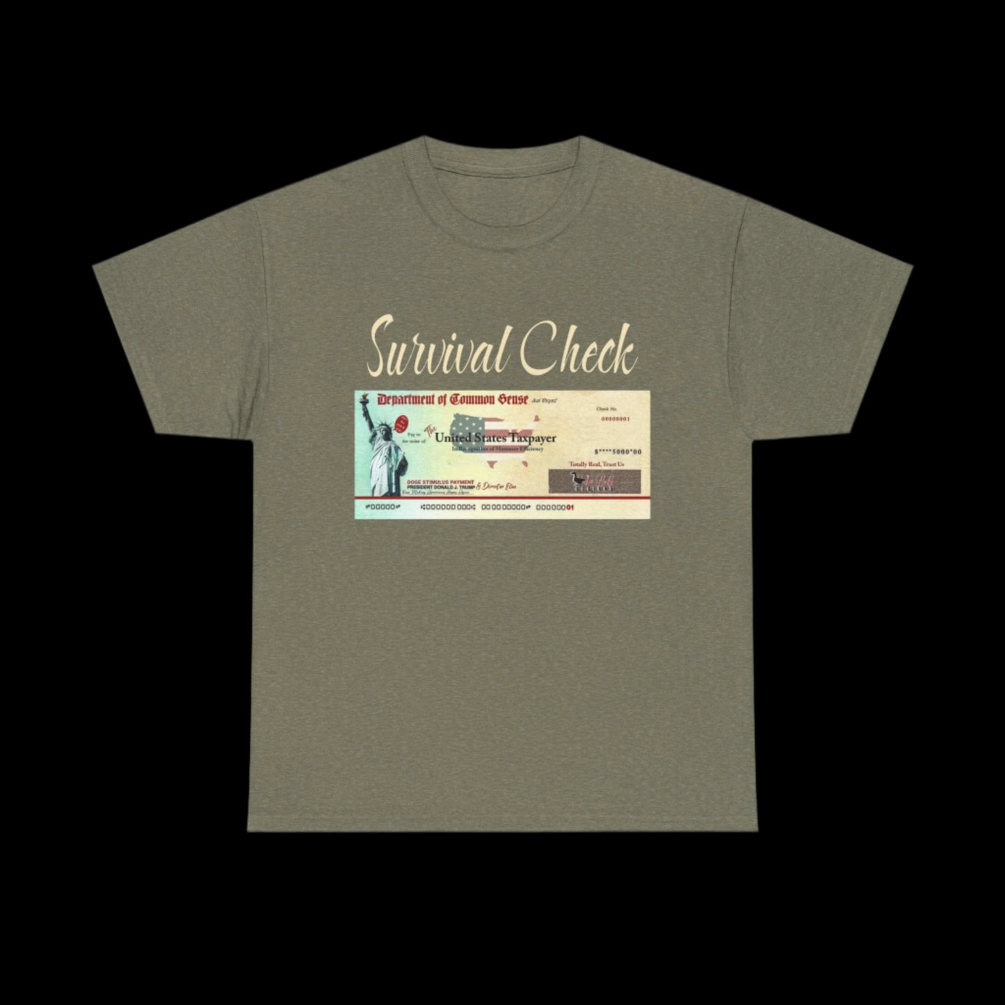 Survival Check Stimulus Check Custom T-Shirt