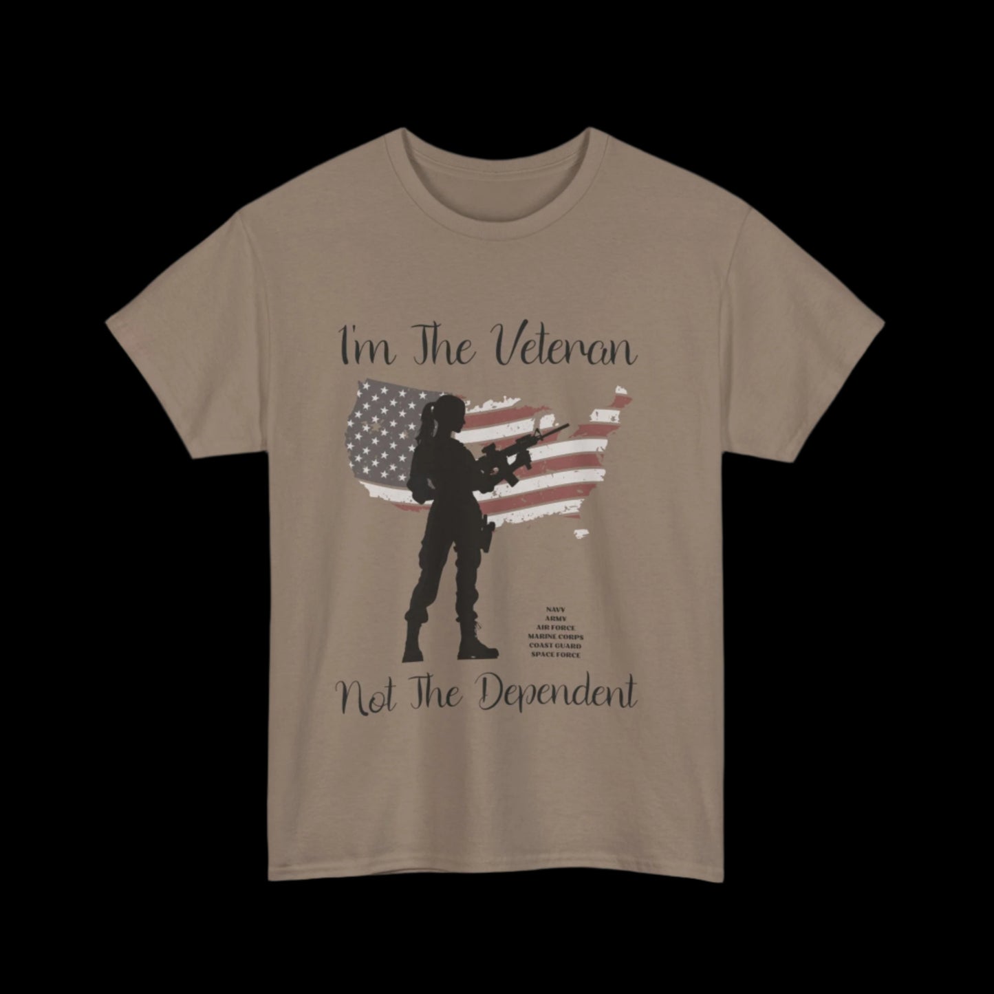I'm The Veteran Not The Dependent Custom T-Shirt
