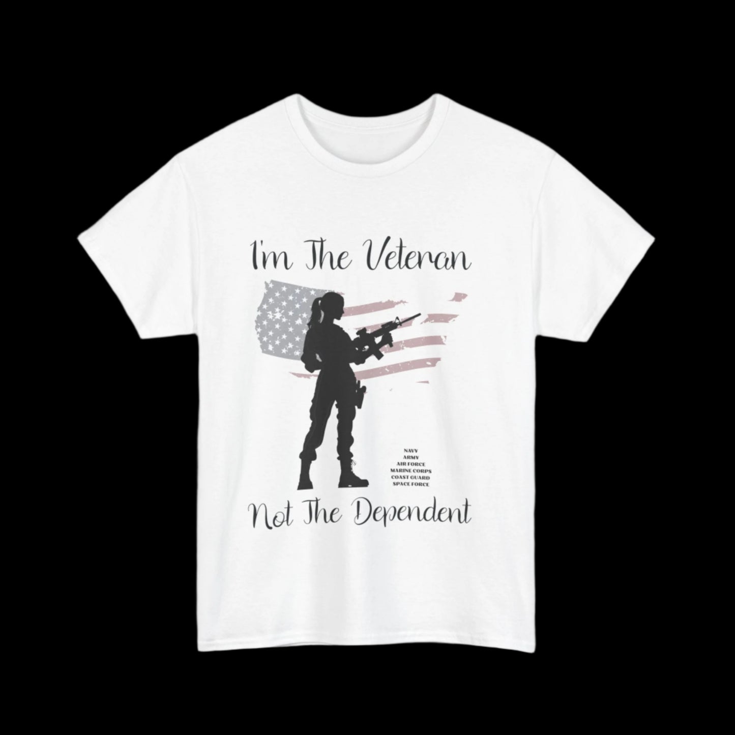 I'm The Veteran Not The Dependent Custom T-Shirt