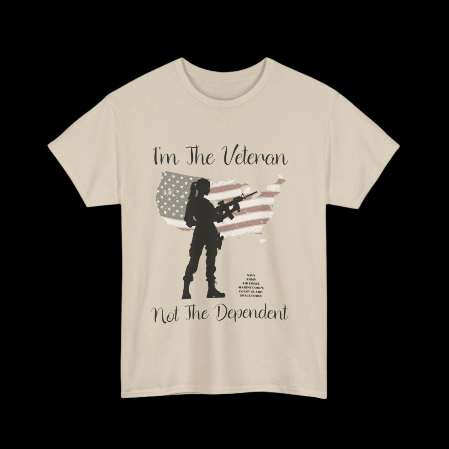 I'm The Veteran Not The Dependent Custom T-Shirt