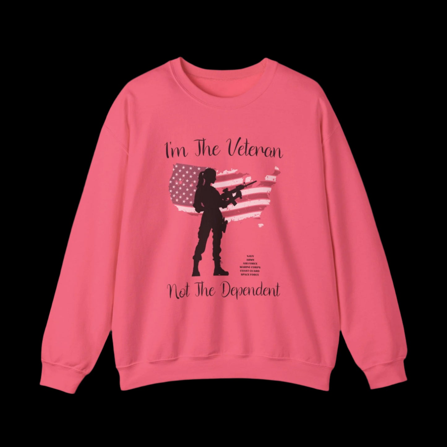 I'm The Veteran Not The Dependent Custom Crewneck Sweatshirt