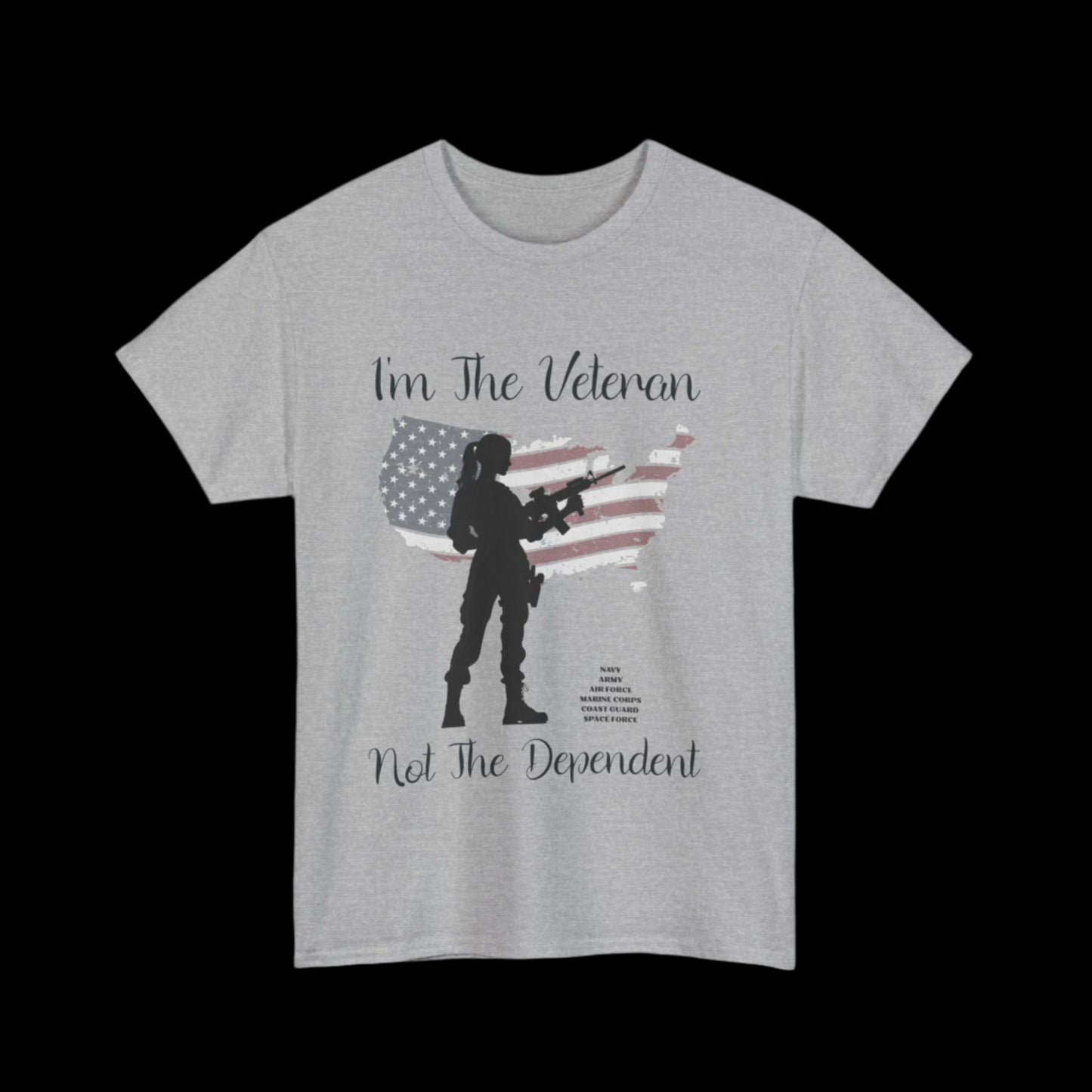 I'm The Veteran Not The Dependent Custom T-Shirt